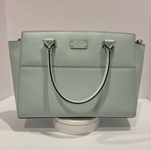 Kate Spade Purse/Handbag - Madison Saffiano Leather Medium Satchel, Mint Green